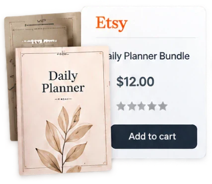 Priya Raman Etsy Listing Before OfferMint AI