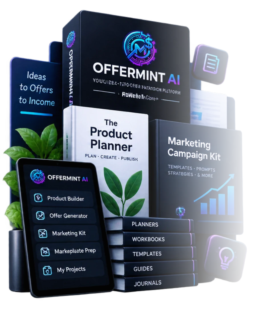 OfferMint AI 3D Product Stack & Campaign Planner