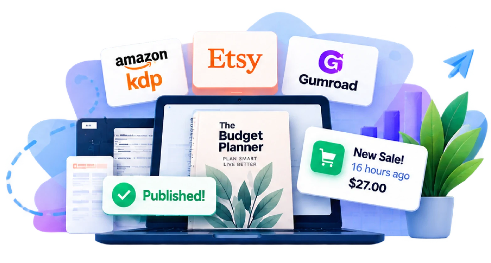 OfferMint AI Step 3: List on Amazon KDP, Etsy, or Gumroad and collect sales