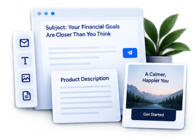 Marketing materials mockup