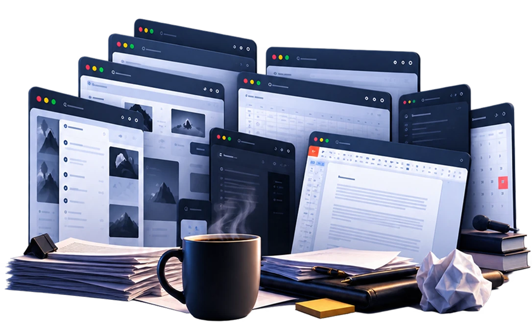 Product Launch Mockups and Coffee