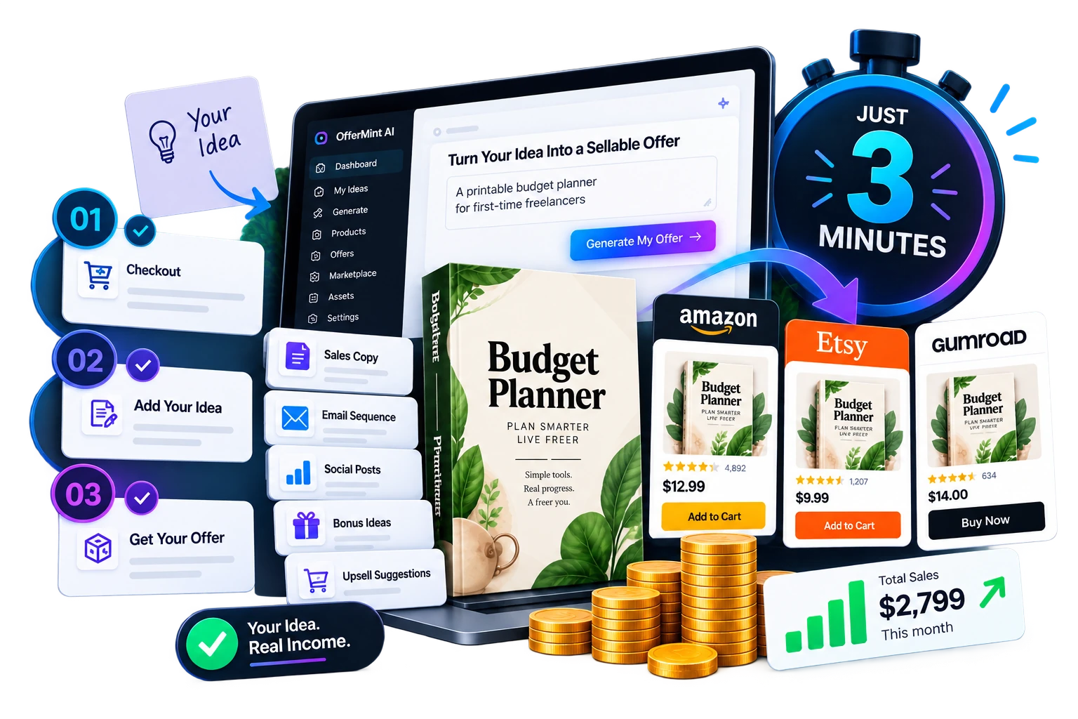OfferMint AI 3 Minutes Product & Offer Creation Showcase